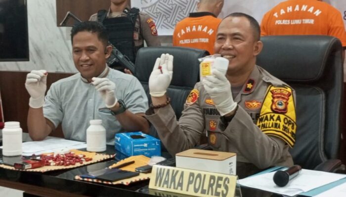 Sat Narkoba Polres Luwu Timur Amankan Tiga Terduga Pengedar Narkotika dan Obat-obatan Terlarang