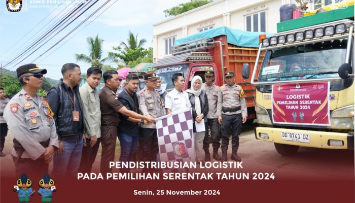 KPU Luwu Timur Lepas Logistik Pilkada 2024 Disebar ke 457 TPS