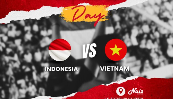 Nuiz Coffee Palopo Kembali Gelar Nobar Timnas Piala AFF 2024 Indonesia VS Vietnam