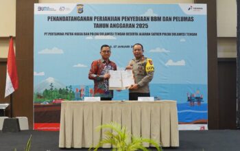 Pertamina Patra Niaga dan Polda Sulawesi Tengah Tandatangani Perjanjian Penyediaan BBM dan Pelumas T.A. 2025