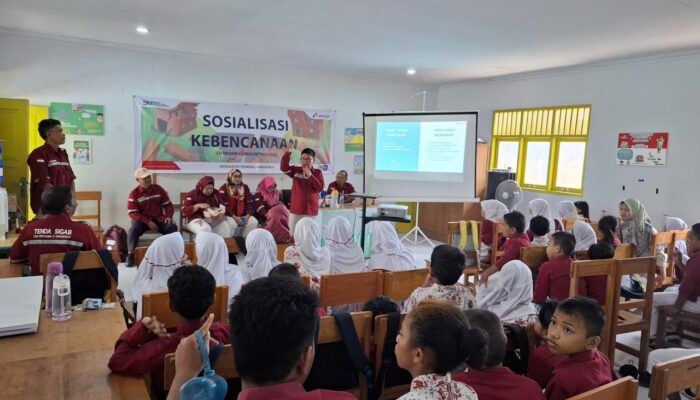 Peringati Bulan K3, Pertamina Patra Niaga Sulawesi Gelar Sosialisasi Kebencanaan di Sekolah Dasar Gorontalo