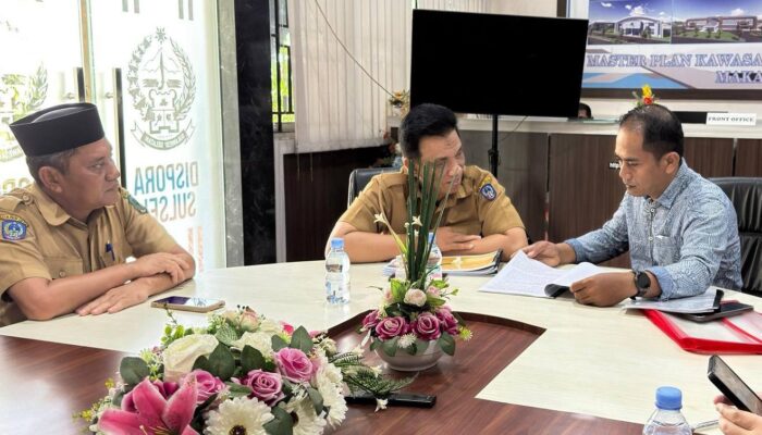 Perkuat Program Kepemudaan, Disporapar Lutra Audiensi dengan Dispora Sulsel