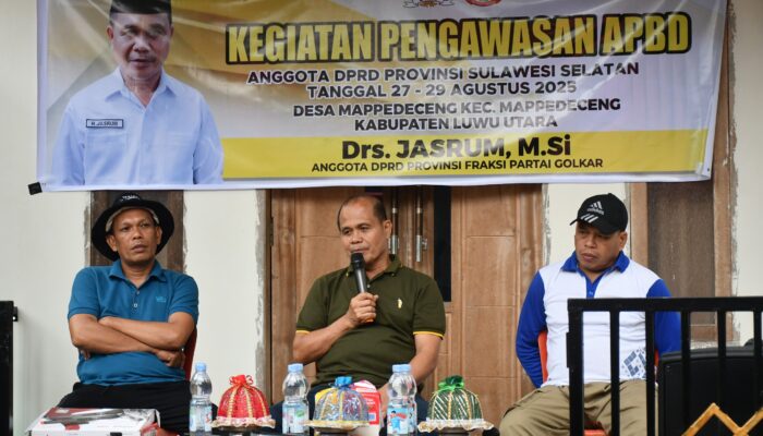 Pastikan Program Berdampak Positif terhadap Warga, Jasrum Lakukan Pengawasan APBD di Luwu Utara