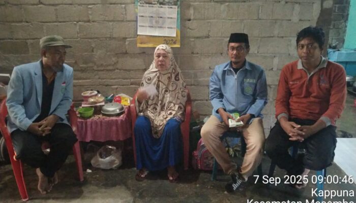 Menderita Sakit, Guru Mengaji TPA Nindi Kelurahan Kappuna Terima Santunan dari BKPRMI Luwu Utara