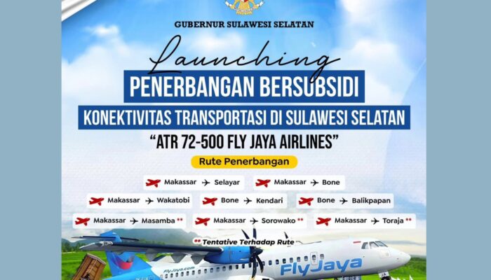 Kabar Gembira, Penerbangan ATR72-500 Resmi Layani Rute Makassar – Masamba