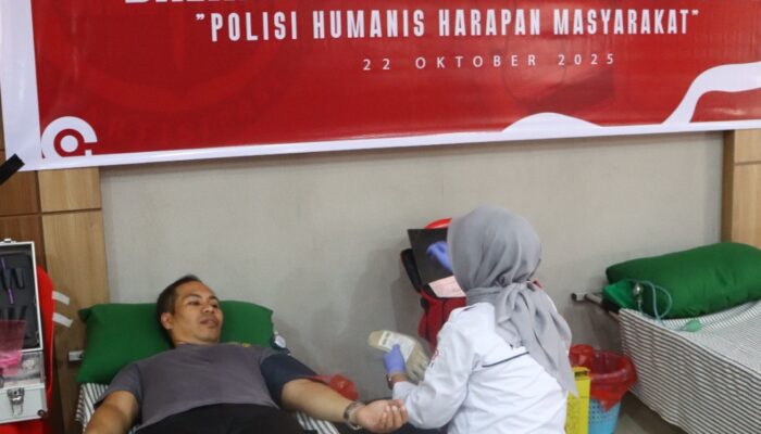 Sambut HUT Humas Polri ke-74, Polres Palopo Gelar Aksi Donor Darah