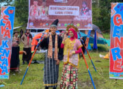 Kontingen Kwarcab Luwu Utara Wakili Sulsel Kenakan Pakaian Adat Baju Bodo di Peran Saka Tingkat Nasional