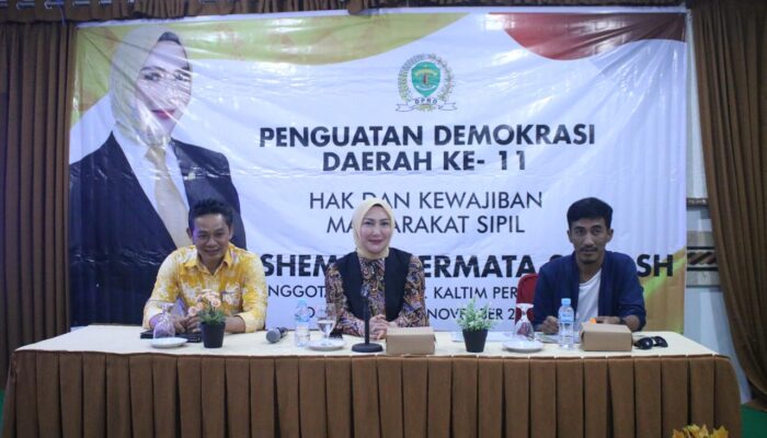 Ingatkan Hak dan Kewajiban Masyarakat Sipil, Shemmy Permata Sari Gelar Penguatan Demokrasi Daerah ke-11 di Bontang