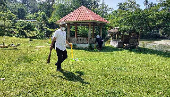 Jelang Kemping Wisata, Disporapar Gelar Aksi Bersih-bersih di ODTW Pincara