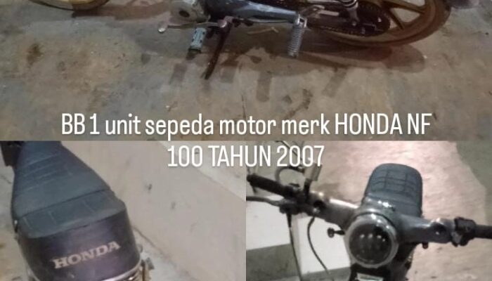 31 Jam Setelah Laporan, Dua Pelaku Curanmor Berhasil Diamankan