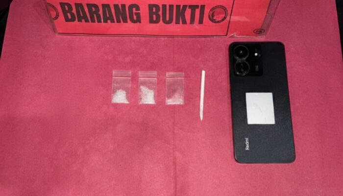 Polisi Bekuk Pengedar Sabu di Pinggir Jalan Sepaku, Tiga Paket Diamankan