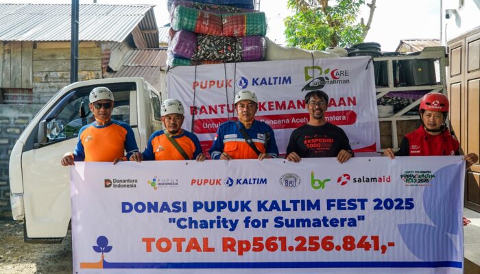 Solidaritas untuk Negeri, Pupuk Kaltim Salurkan Bantuan Lanjutan Bagi Korban Banjir Sumatera