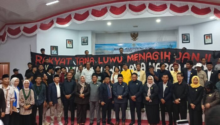 Kabar Gembira!, DPRD Luwu Utara Akhirnya Teken Persetujuan Rekomendasi DOB Provinsi Luwu Raya