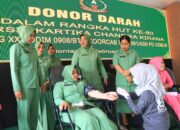 Kodim 0908/Bontang Gelar Donor Darah Sambut HUT Ke-80 Persit KCK