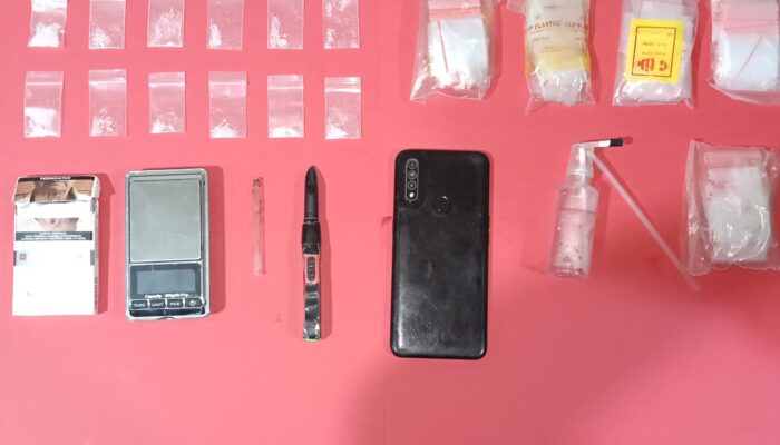 Polres Bontang Ringkus Pengedar Sabu di Api-Api, 12 Paket Diamankan