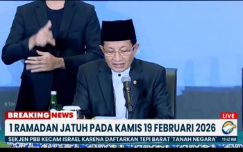 Pemerintah Tetapkan 1 Ramadan 1447 H Jatuh pada Kamis 19 Februari 2026