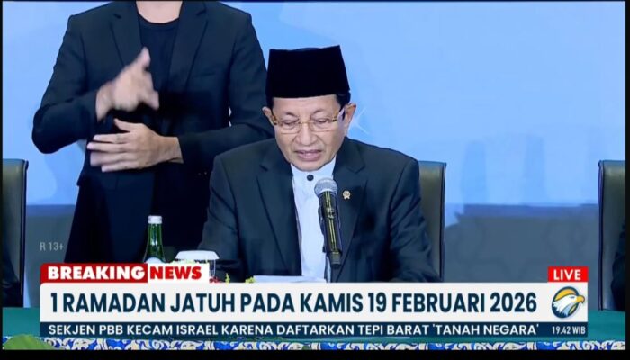 Pemerintah Tetapkan 1 Ramadan 1447 H Jatuh pada Kamis 19 Februari 2026
