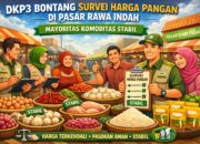 DKP3 Bontang Survei Harga Pangan di Pasar Rawa Indah, Mayoritas Komoditas Stabil