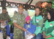 Dandim 0908/Bontang Berbagi Sembako dan Buka Puasa Bersama Ojol