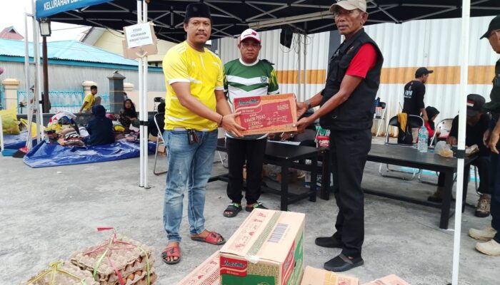 Peduli Korban Kebakaran, PAC Pemuda Pancasila Bontang Selatan Salurkan Bantuan