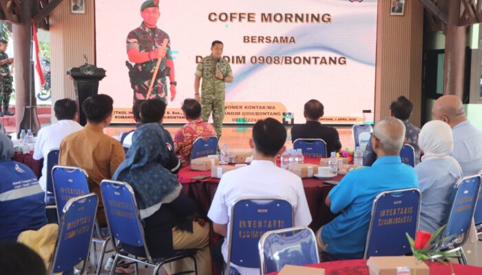 Perkuat Sinergi, Dandim 0908/Bontang Coffee Morning Bersama Perusahaan
