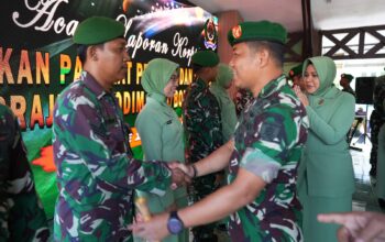 Dandim 0908/Bontang Pimpin Upacara Korp Raport Kenaikan Pangkat