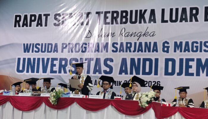 602 Wisudawan Unanda Dikukuhkan, Rektor Tekankan Tanggung Jawab Moral Alumni