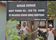 TMMD Ke-128 Kodim Bontang: Pengerjaan RTLH di Desa Sidomulyo Masuki Tahap Finishing