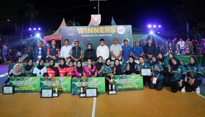 Meriah dan Penuh Antusias, Turnamen Bola Voli dan Basket Dandim Cup 2026 Berakhir Sukses