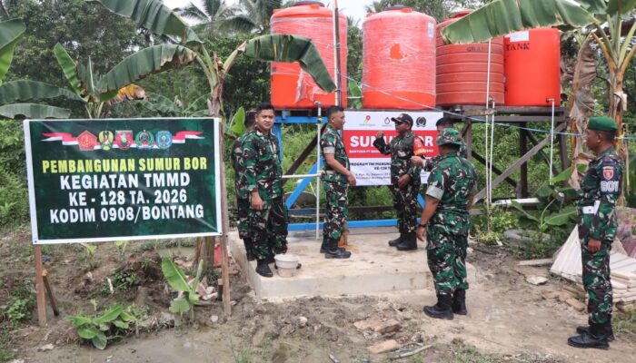 Wujud Nyata TMMD Ke-128, Sumur Bor dan Rumah Layak Huni Kini Dinikmati Warga 