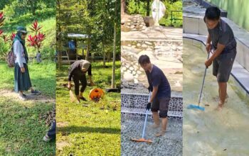 Tingkatkan Kenyamanan Pengunjung, UPT dan Bidang Pariwisata Gotong Royong di ODTW Pincara