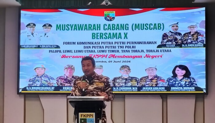 Buka Muscab X Bersama, Bupati Luwu Utara Sebut FKPPI Organisasi Legend dan Pencetak Generasi Hebat