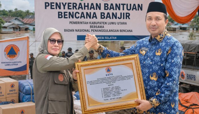 Percepat Penanganan Banjir, Luwu Utara Terima Bantuan dari BNPB Senilai Rp 607 Juta