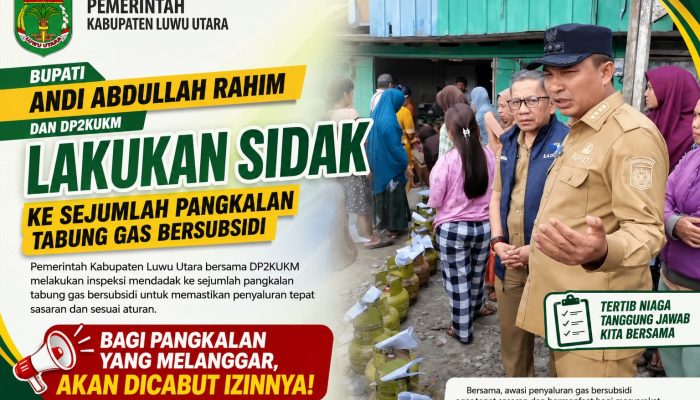 Lima Pangkalan LPG Ditutup, Bupati Luwu Utara: Cabut Izinnya Bila Melanggar