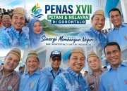 Kenakan Upia Karanji, Bupati Lutra Tampil Kompak Bareng Mendagri dan Mentan di PENAS XVII Gorontalo