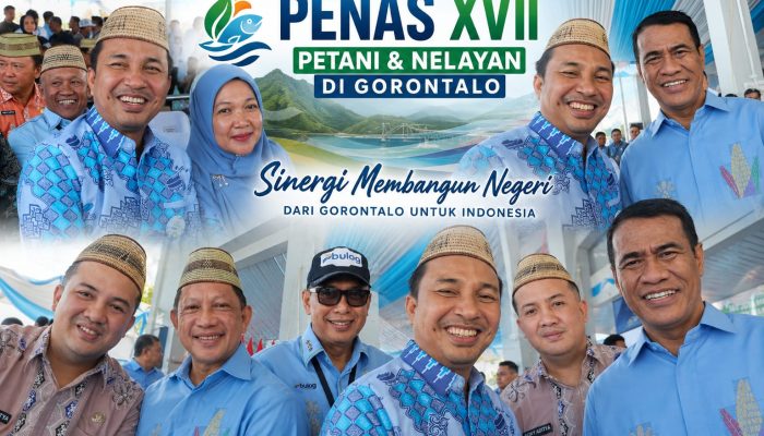 Kenakan Upia Karanji, Bupati Lutra Tampil Kompak Bareng Mendagri dan Mentan di PENAS XVII Gorontalo