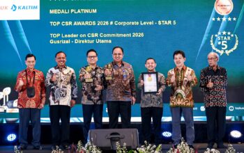 Raih Tiga Penghargaan, Pupuk Kaltim Pertahankan Predikat Tertinggi TOP CSR Awards 2026
