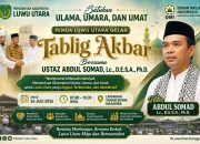 Satukan Ulama, Umara, dan Umat: Pemda Luwu Utara Gelar Tablig Akbar Bersama Ustaz Abdul Somad