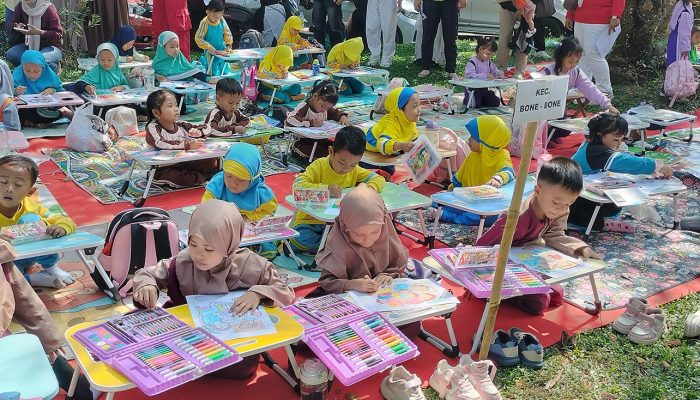 525 Anak Meriahkan Lomba Mewarnai Tingkat Kabupaten, Andi Rahim: Seperti Pesta Taman