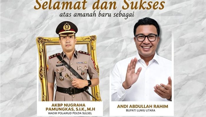 AKBP Nugraha Pamungkas Resmi Duduki Jabatan Baru di Polda Sulsel, Bupati: Pengabdian Tulusmu Akan Selalu Kami Kenang