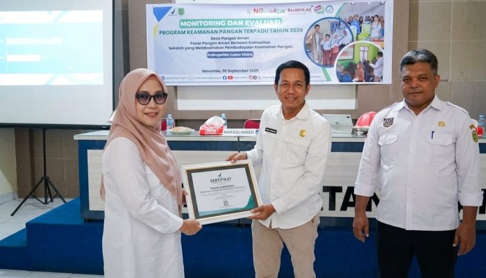 Pasar Rakyat Sukamaju Jadi Teladan, Terima Penghargaan Keamanan Pangan dari BPOM